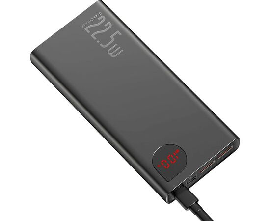 Батарея универсальная Baseus Adaman Metal Digital Display Quick Charge 20000mAh 22.5W (PPAD070101), изображение 3 Батарея универсальная Baseus Adaman Metal Digital Display Quick Charge 20000mAh 22.5W (PPAD070101), изображение 3