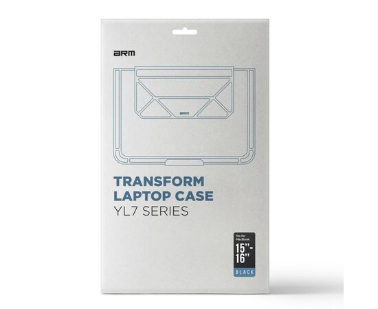Чехол для ноутбука Armorstandart 16" Laptop Sleeve Stand YL7 Black (ARM69064), изображение 5 Чехол для ноутбука Armorstandart 16" Laptop Sleeve Stand YL7 Black (ARM69064), изображение 5
