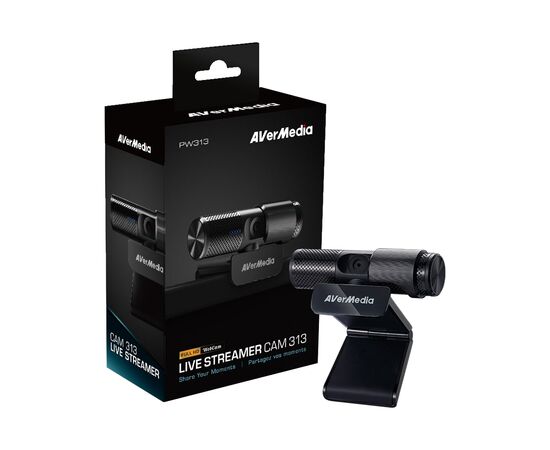Веб-камера AVerMedia Live Streamer CAM 313 Black (40AAPW313ASF), изображение 8 Веб-камера AVerMedia Live Streamer CAM 313 Black (40AAPW313ASF), изображение 8