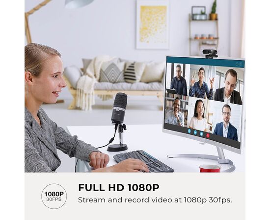 Веб-камера AVerMedia Live Streamer CAM PW310P Full HD Black (40AAPW310AVS), изображение 7 Веб-камера AVerMedia Live Streamer CAM PW310P Full HD Black (40AAPW310AVS), изображение 7