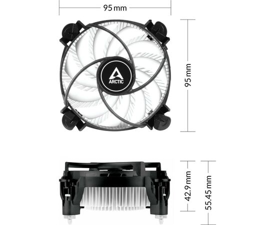 Кулер до процесора Arctic Alpine 17 LP (ACALP00042A), зображення 7 Кулер до процесора Arctic Alpine 17 LP (ACALP00042A), зображення 7