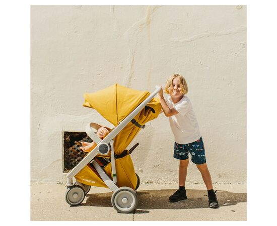 Коляска Greentom Classic Sunflower-White (8719323770843), зображення 9 Коляска Greentom Classic Sunflower-White (8719323770843), зображення 9