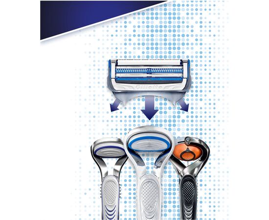 Бритва Gillette SkinGuard Sensitive с 2 сменными картриджами (7702018488148), изображение 5 Бритва Gillette SkinGuard Sensitive с 2 сменными картриджами (7702018488148), изображение 5