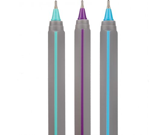 Ручка шариковая Yes Triangular Gray 0,7 мм синяя (412103), изображение 3 Ручка шариковая Yes Triangular Gray 0,7 мм синяя (412103), изображение 3