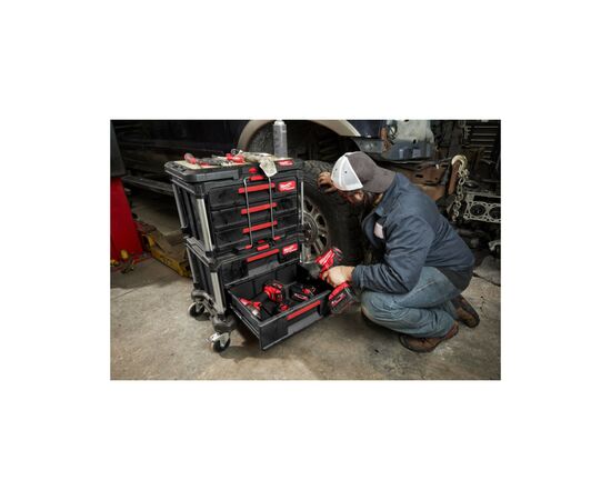 Тележка для инструмента Milwaukee набір Packout (4932492892), изображение 3 Тележка для инструмента Milwaukee набір Packout (4932492892), изображение 3