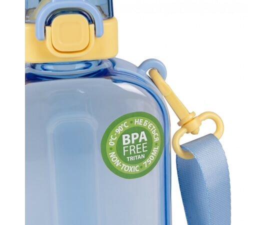Поильник-непроливайка Yes Fusion 750 мл желто-голубая (708196), изображение 4 Поильник-непроливайка Yes Fusion 750 мл желто-голубая (708196), изображение 4
