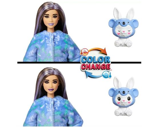 Кукла Barbie Cutie Reveal Великолепное комбо Кролик в костюме коалы (HRK26), изображение 4 Кукла Barbie Cutie Reveal Великолепное комбо Кролик в костюме коалы (HRK26), изображение 4