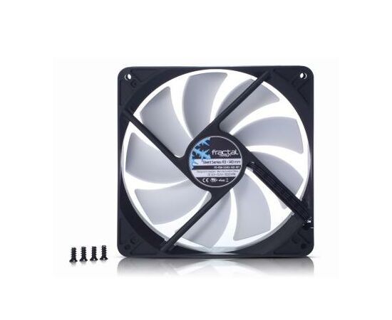 Кулер для корпуса Fractal Design Silent Series R3 140mm (FD-FAN-SSR3-140-WT), изображение 3 Кулер для корпуса Fractal Design Silent Series R3 140mm (FD-FAN-SSR3-140-WT), изображение 3