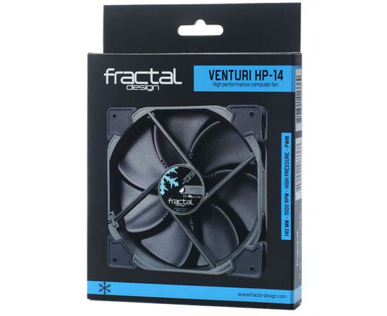 Кулер для корпуса Fractal Design Venturi HP-14 PWM (FD-FAN-VENT-HP14-PWM-BK), изображение 3 Кулер для корпуса Fractal Design Venturi HP-14 PWM (FD-FAN-VENT-HP14-PWM-BK), изображение 3