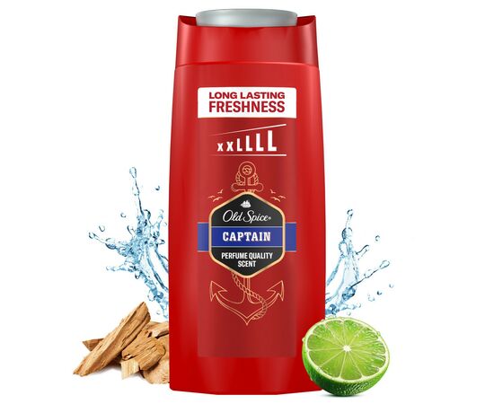 Гель для душа Old Spice Captain 675 мл (8006540280140), изображение 5 Гель для душа Old Spice Captain 675 мл (8006540280140), изображение 5