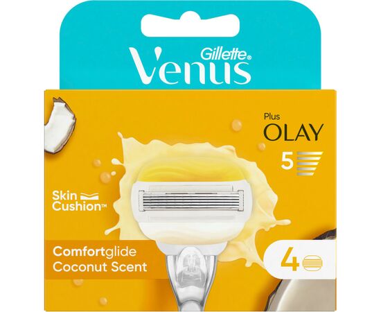 Сменные кассеты Venus ComfortGlide With Olay 4 шт. (7702018267651), изображение 2 Сменные кассеты Venus ComfortGlide With Olay 4 шт. (7702018267651), изображение 2