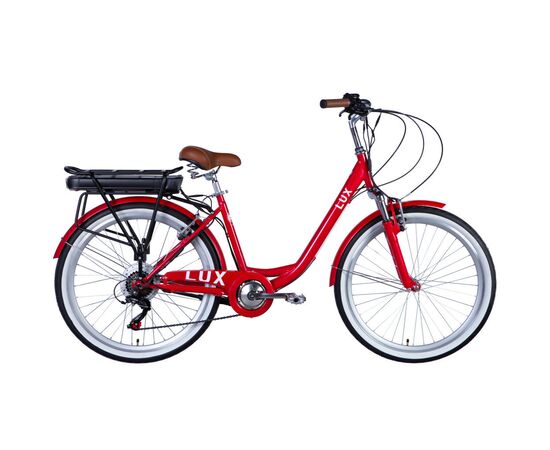 Электровелосипед Dorozhnik eLUX AM 26" 17" 36B 12.5А*г St 2024 Червоний (ELB-D-26-169)