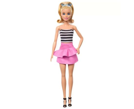 Кукла Barbie Fashionistas в розовой юбке с рюшами (HRH11), изображение 2 Кукла Barbie Fashionistas в розовой юбке с рюшами (HRH11), изображение 2
