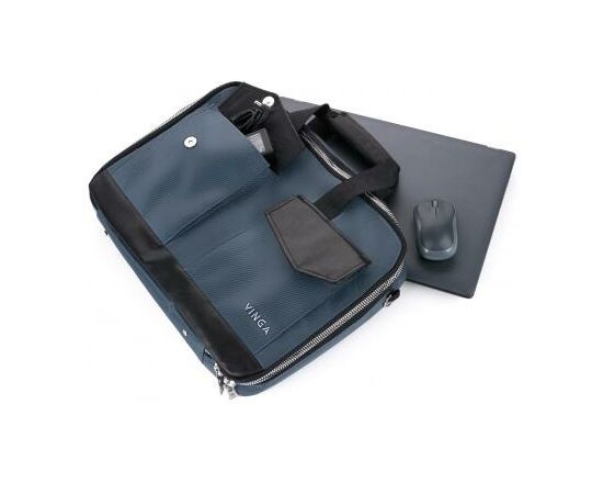Сумка для ноутбука Vinga 15.6" NB190AN anthracite (NB190AN), зображення 8 Сумка для ноутбука Vinga 15.6" NB190AN anthracite (NB190AN), зображення 8