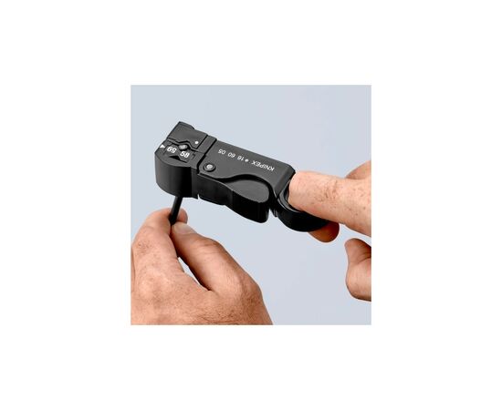 Съемник изоляции KNIPEX для коаксиальных кабелей (16 60 05 SB), изображение 5 Съемник изоляции KNIPEX для коаксиальных кабелей (16 60 05 SB), изображение 5