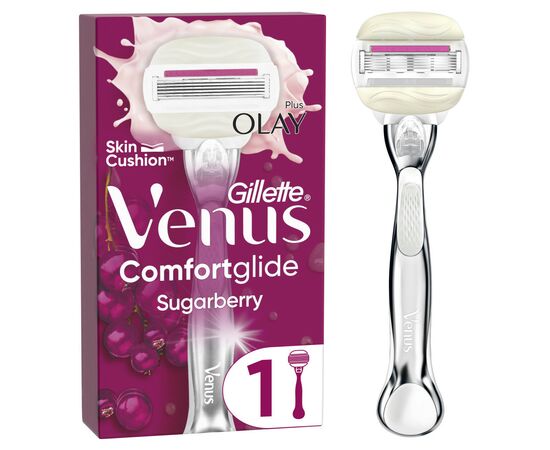Бритва Gillette Venus Comfortglide Sugarberry Plus Olay с 1 сменным картриджем (8700216130516)
