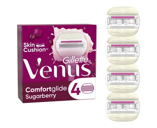 Сменные кассеты Gillette Venus Comfortglide Sugarberry Plus Olay 4 шт. (8700216122849)