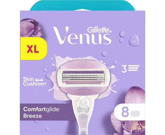 Сменные кассеты Gillette Venus ComfortGlide Breeze 8 шт. (7702018886463), изображение 2 Сменные кассеты Gillette Venus ComfortGlide Breeze 8 шт. (7702018886463), изображение 2