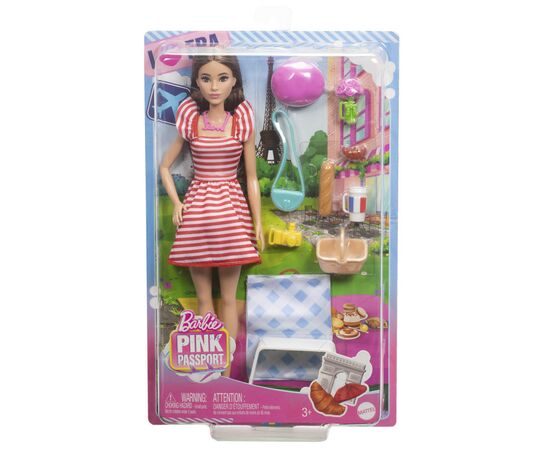Кукла Barbie Pink passport В Париже (HWH99), изображение 4 Кукла Barbie Pink passport В Париже (HWH99), изображение 4
