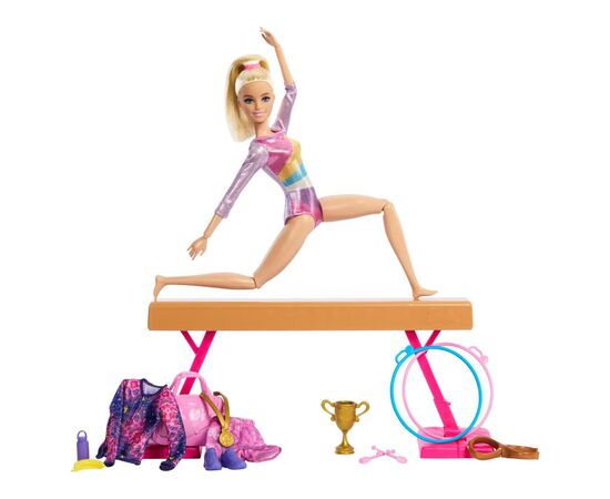 Кукла Barbie You can be Тренировка по гимнастике (HRG52), изображение 3 Кукла Barbie You can be Тренировка по гимнастике (HRG52), изображение 3