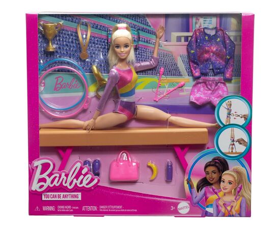 Кукла Barbie You can be Тренировка по гимнастике (HRG52), изображение 6 Кукла Barbie You can be Тренировка по гимнастике (HRG52), изображение 6