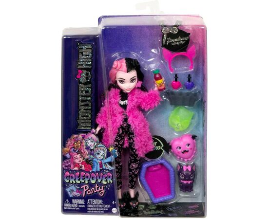 Кукла Monster High Дракулора Пугающая пижамная вечеринка (HKY66), изображение 6 Кукла Monster High Дракулора Пугающая пижамная вечеринка (HKY66), изображение 6