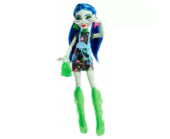 Кукла Monster High Неоновые и бомбезные Ужас-секреты Гулии (HNF81), изображение 2 Кукла Monster High Неоновые и бомбезные Ужас-секреты Гулии (HNF81), изображение 2
