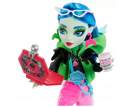 Кукла Monster High Неоновые и бомбезные Ужас-секреты Гулии (HNF81), изображение 3 Кукла Monster High Неоновые и бомбезные Ужас-секреты Гулии (HNF81), изображение 3