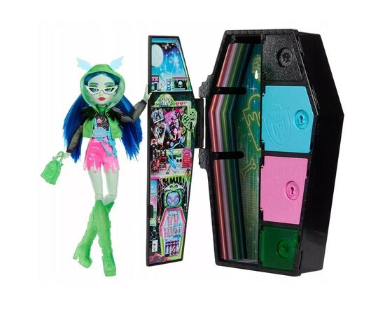 Кукла Monster High Неоновые и бомбезные Ужас-секреты Гулии (HNF81)