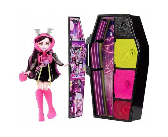 Кукла Monster High Неоновые и бомбезные Ужас-секреты Дракулоры (HNF78)