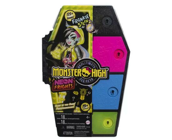 Кукла Monster High Неоновые и бомбезные Ужасно-секреты Фрэнки (HNF79), изображение 8 Кукла Monster High Неоновые и бомбезные Ужасно-секреты Фрэнки (HNF79), изображение 8