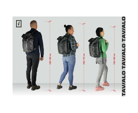 Рюкзак для ноутбука Tavialo 15.6" CityLife TC23 black, 23л (TC23-124BL), изображение 6