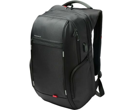 Рюкзак для ноутбука Tavialo 15.6" Smart TB20-1 black, 20л, 46х31х19см (TB20-124BL), изображение 2 Рюкзак для ноутбука Tavialo 15.6" Smart TB20-1 black, 20л, 46х31х19см (TB20-124BL), изображение 2