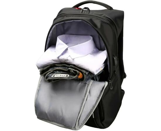 Рюкзак для ноутбука Tavialo 15.6" Smart TB20-1 black, 20л, 46х31х19см (TB20-124BL), изображение 5 Рюкзак для ноутбука Tavialo 15.6" Smart TB20-1 black, 20л, 46х31х19см (TB20-124BL), изображение 5