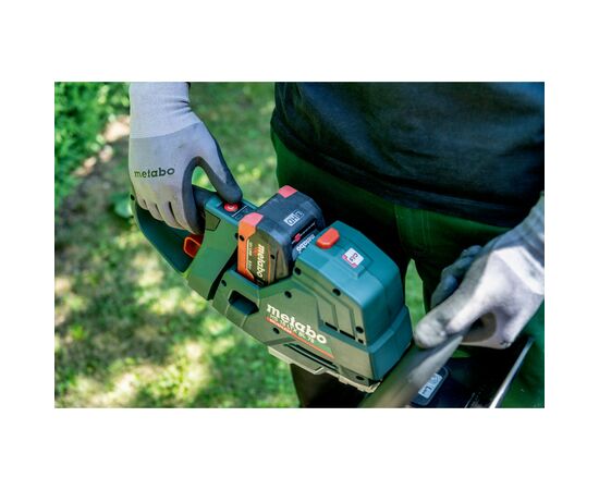 Кусторез Metabo HS 18 LTX BL 55, 18В, 55см (без АКБ и ЗУ) (601722850), изображение 4 Кусторез Metabo HS 18 LTX BL 55, 18В, 55см (без АКБ и ЗУ) (601722850), изображение 4
