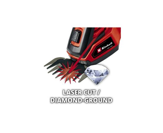 Кусторез Einhell для травы GE-CG 18/100 Li-Solo, 18В PXC, 10см (без АКБ и ЗУ) (3410313), изображение 7 Кусторез Einhell для травы GE-CG 18/100 Li-Solo, 18В PXC, 10см (без АКБ и ЗУ) (3410313), изображение 7