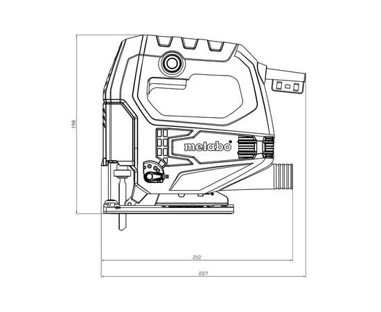 Электролобзик Metabo STEB 65 Quick, 450Вт, 600-3000 об/мин (601030500), изображение 2 Электролобзик Metabo STEB 65 Quick, 450Вт, 600-3000 об/мин (601030500), изображение 2