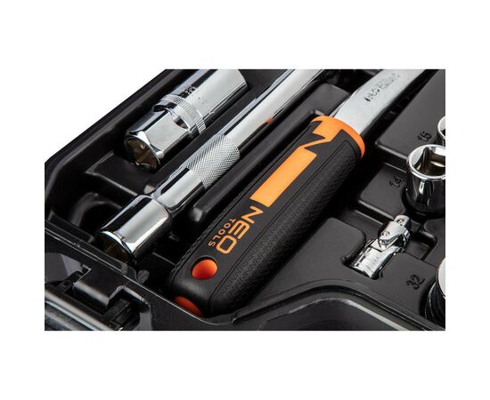 Набор инструментов Neo Tools 82шт, 1/2", 1/4", CrV, eco кейс (10-058), изображение 6 Набор инструментов Neo Tools 82шт, 1/2", 1/4", CrV, eco кейс (10-058), изображение 6