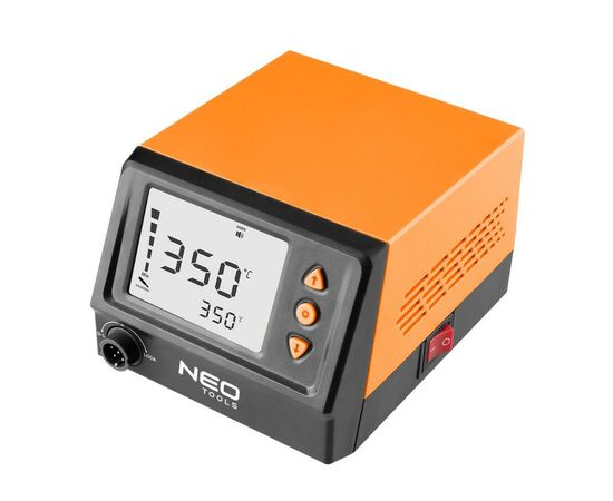 Паяльна станція Neo Tools SL1, 60Вт, 180-450°С, дисплей, ESD захист (19-200), зображення 2 Паяльна станція Neo Tools SL1, 60Вт, 180-450°С, дисплей, ESD захист (19-200), зображення 2