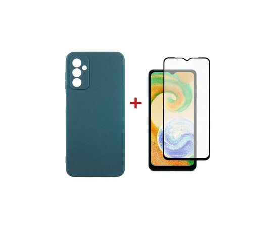 Чохол до мобільного телефона Dengos Samsung Galaxy A04s Case + Glass (Green) (DG-KM-78)