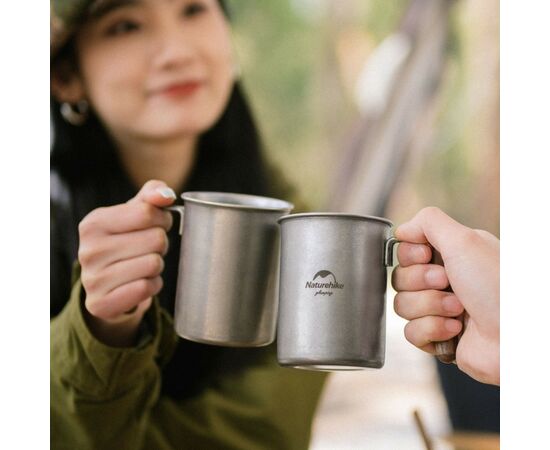 Чашка туристическая Naturehike NH21SJ001 з дерев'яною ручкою 350 мл нержавіюча сталь (6927595784594), изображение 3 Чашка туристическая Naturehike NH21SJ001 з дерев'яною ручкою 350 мл нержавіюча сталь (6927595784594), изображение 3