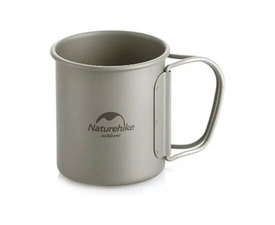 Чашка туристическая Naturehike NH20CJ005 титанова з ручкою 200 мл (6927595745762), изображение 3 Чашка туристическая Naturehike NH20CJ005 титанова з ручкою 200 мл (6927595745762), изображение 3