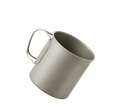 Чашка туристическая Naturehike NH20CJ005 титанова з ручкою 600 мл (6927595769966), изображение 4