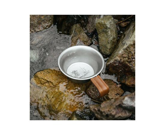 Чашка туристическая Naturehike NH21SJ002 з дерев'яною ручкою нержавіюча сталь (6927595785751), изображение 2 Чашка туристическая Naturehike NH21SJ002 з дерев'яною ручкою нержавіюча сталь (6927595785751), изображение 2