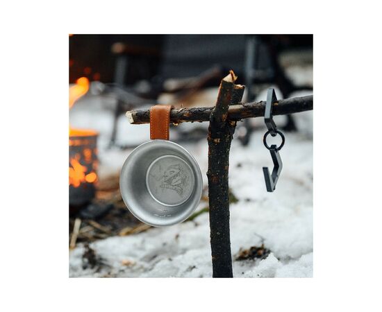 Чашка туристическая Naturehike NH21SJ002 з дерев'яною ручкою нержавіюча сталь (6927595785751), изображение 4 Чашка туристическая Naturehike NH21SJ002 з дерев'яною ручкою нержавіюча сталь (6927595785751), изображение 4