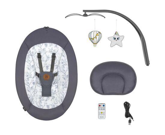 Кресло-качалка Lionelo Ralf Grey White (LO-RALF GREY WHITE), изображение 8