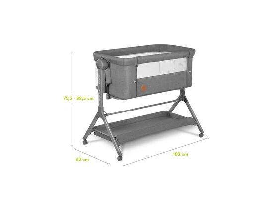 Кроватка Lionelo приставная Leonie Plus 3 в 1 Grey Stone (LO-LEONIE PLUS GREY STONE), изображение 6 Кроватка Lionelo приставная Leonie Plus 3 в 1 Grey Stone (LO-LEONIE PLUS GREY STONE), изображение 6