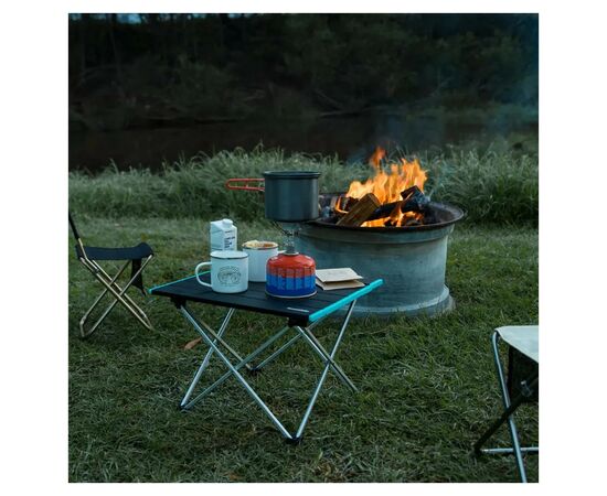 Туристичний стіл Naturehike NH19Z008-Z алюміній Розмір L сірий (6927595750872), зображення 3 Туристичний стіл Naturehike NH19Z008-Z алюміній Розмір L сірий (6927595750872), зображення 3