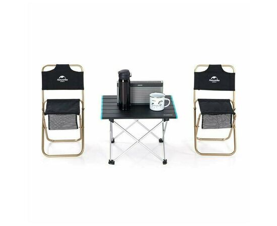 Туристический стол Naturehike NH19Z008-Z, алюміній, Розмір S, сірий (6927595737293), изображение 4 Туристический стол Naturehike NH19Z008-Z, алюміній, Розмір S, сірий (6927595737293), изображение 4