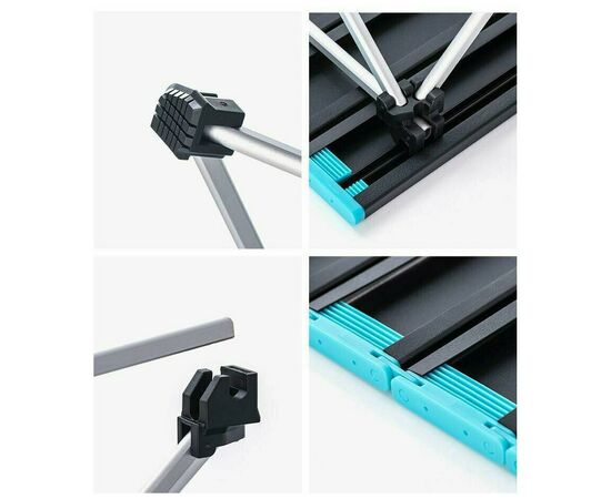 Туристичний стіл Naturehike NH19Z008-Z, алюміній, Розмір S, чорний (6927595737309), зображення 2 Туристичний стіл Naturehike NH19Z008-Z, алюміній, Розмір S, чорний (6927595737309), зображення 2